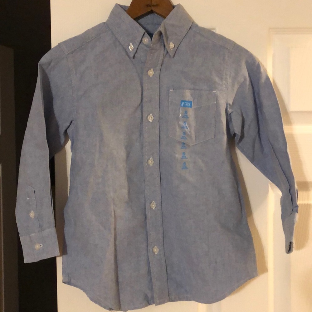 Boy’s children’s place blue oxford NWT size S 5/6